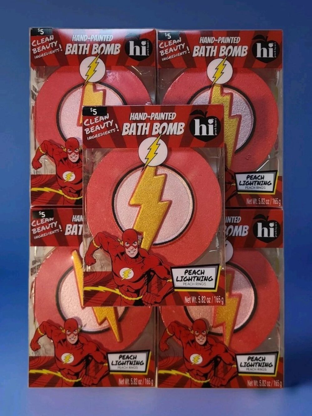 The Flash Bath Bomb by Hi Peach Layne – Electrify Your Bath Time DC⚡️ - LOT OF 5